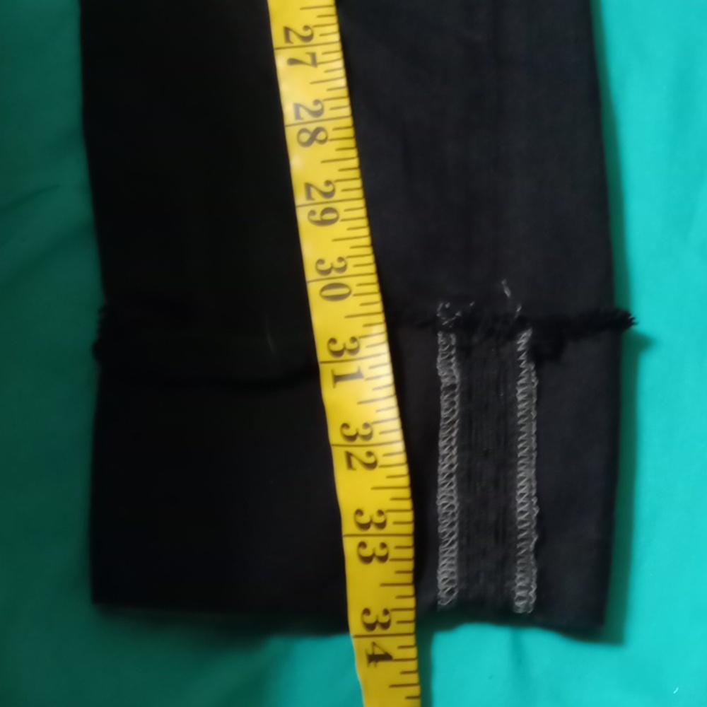 AG BLACK SLIM STRAIGHT CUFFED, SIZE 28 - Picture 10 of 14